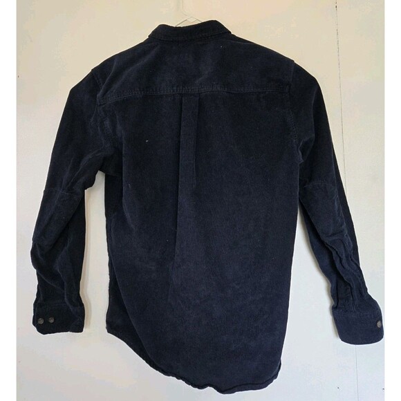 Line Of Trade Shirt Mens L Blue Corduroy Chore Button Down Workwear Outdoor Fall - Picture 6 of 8